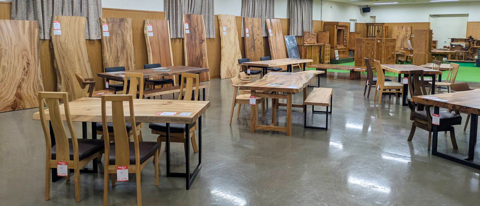 88回家具ショージャパン 一枚板家具2